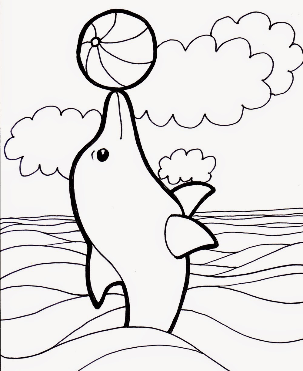 Coloring Pages Of Dolphins 1