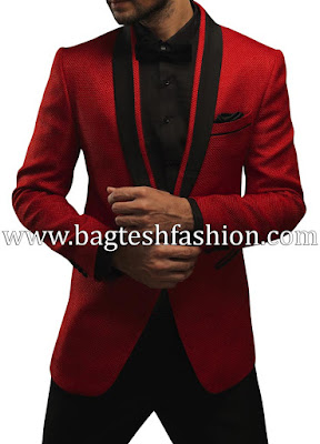 Red tuxedo suit
