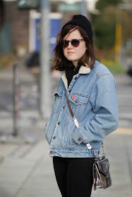 Katherine Humphreys envelope bag seattle street style fashion it's my darlin' jean jacket