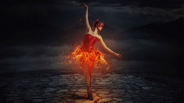 Dancing in Flames - Photo Manipulation video Tutorial