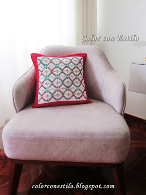 Embroidered-cushion