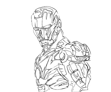 #11 Iron Man Coloring Page