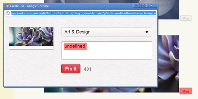 [Pinterest] Add the "Pin It" for each image on your blog
