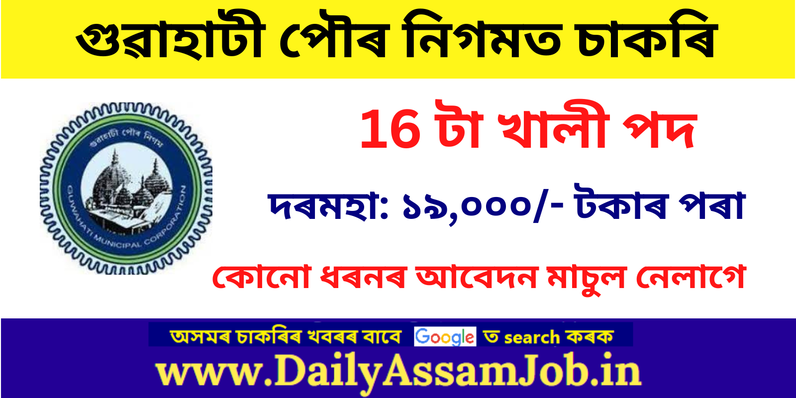 GMC Assam Recruitment 2023