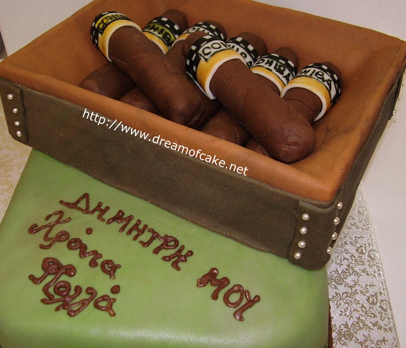 Dream of Cakes: Fondant Cigars Birthday Cake