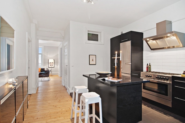 Desain dapur  hitam putih  minimalis  modern Info Desain 