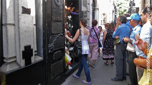 Queue in Front of Evita's Mausoleum in Recoleta, Buenos Aires, Argentina