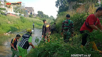 Di Antapani Sungai Cipamokolan Seperti Rimba, Satgas Sektor 22 Sub 10 Bergerak