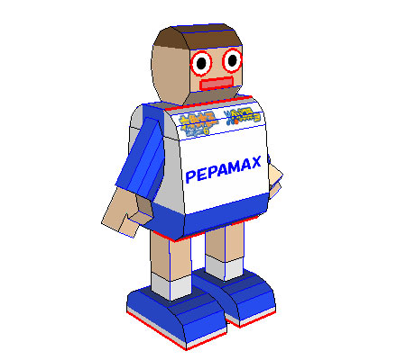 Pepamax bot Paper Toy