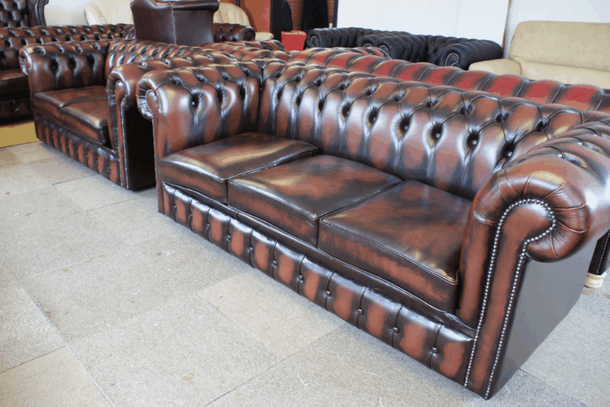 Distressed Leather Chairs