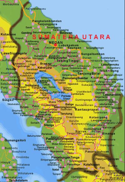 Nama Kabupaten  Kota di  Provinsi Sumatera  Utara  Negeri 