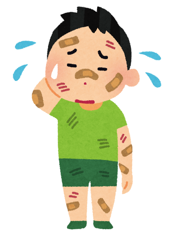 怪我をしている男の子のイラスト かわいいフリー素材集 いらすとや