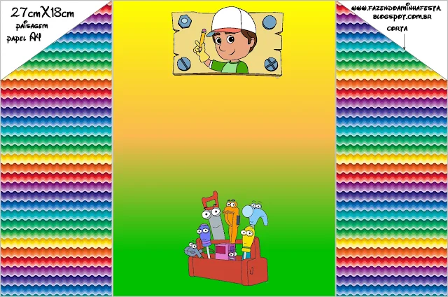  Handy Manny Party envelope