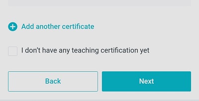 No Teaching Certification