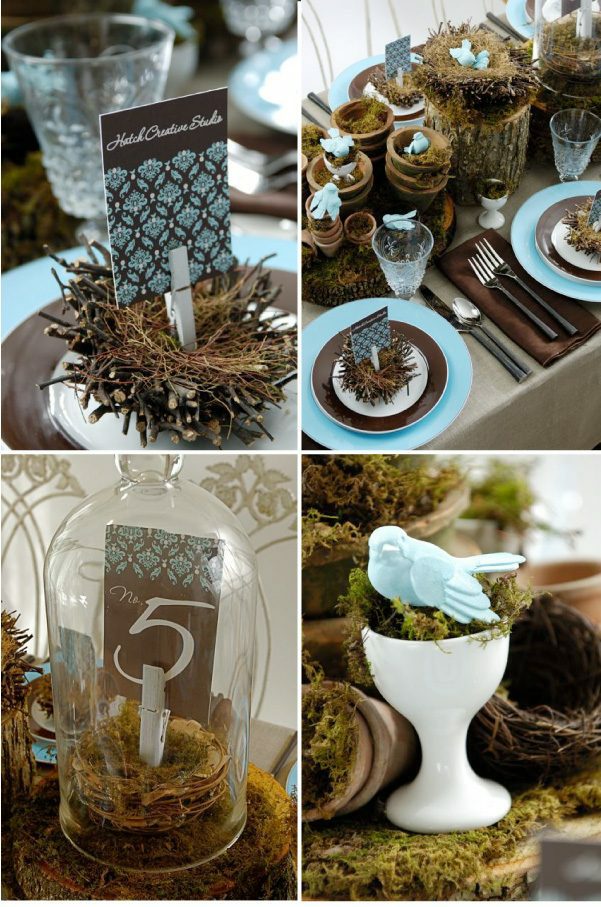 Included are many of the wedding table decorations previously only seen at