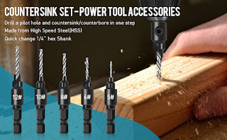 Countersink Drill Woodworking Drill Bit Set