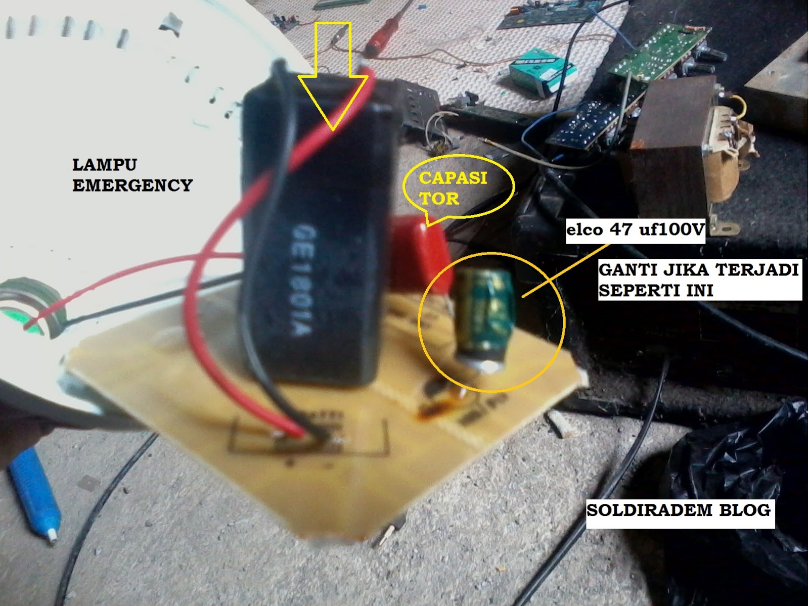 Cara Memperbaiki Charger Lampu Emergency - Simak Gambar 