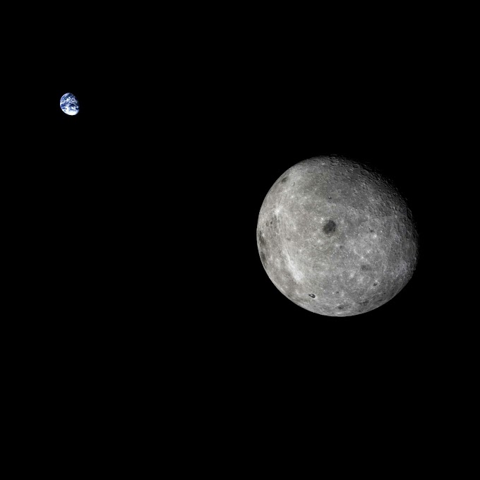 Magnífica foto da Terra e da Lua