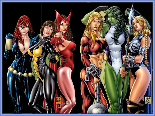 Marvel Heroines - Too Thin