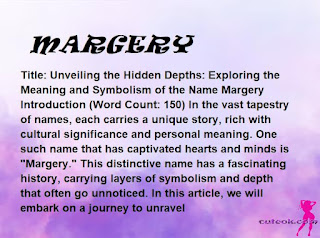 meaning of the name "MARGERY"