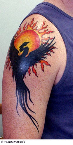 world tattoo legends: Phoenix tattoo design