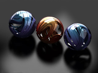 3D Balls wallpaper 1600x1200