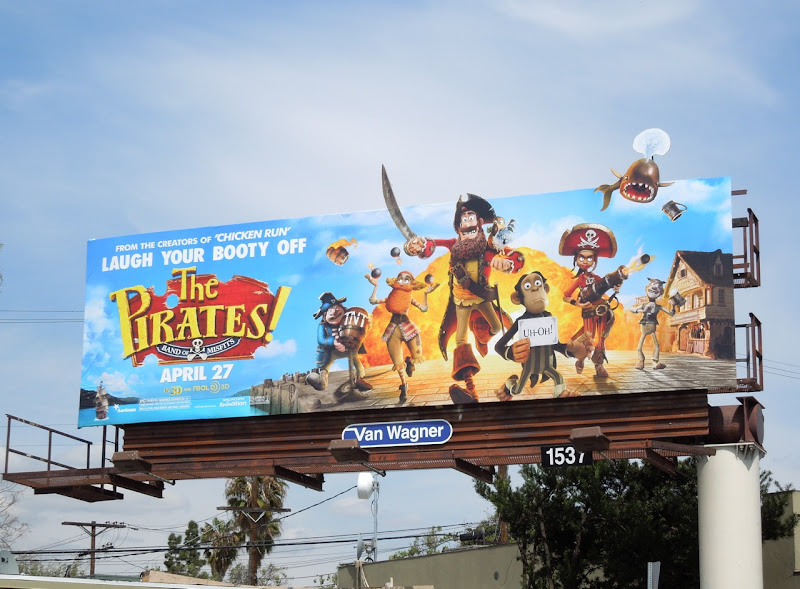 Pirates Band of Misfits movie billboard