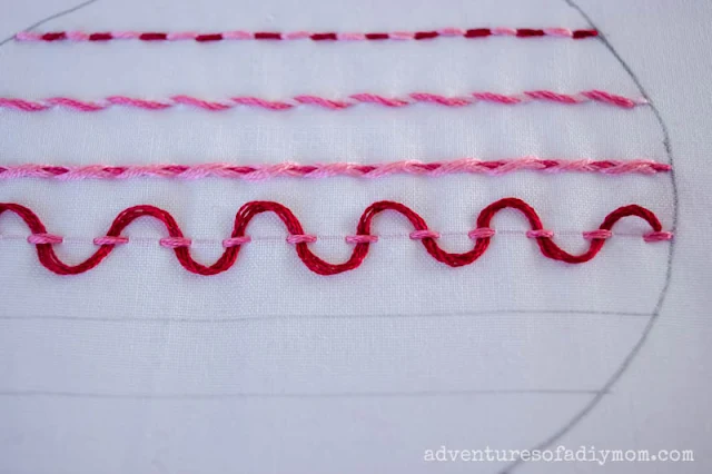 laced running stitch