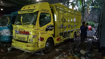 modifikasi bak truk kayu 