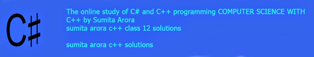 COMPUTER SCIENCE WITH C++  and C#