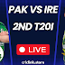 Pakistan Vs Ireland t20i series 2024 – 2nd match live