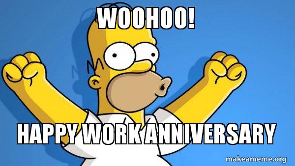 Happy Work Anniversary Images, Quotes and Funny Memes