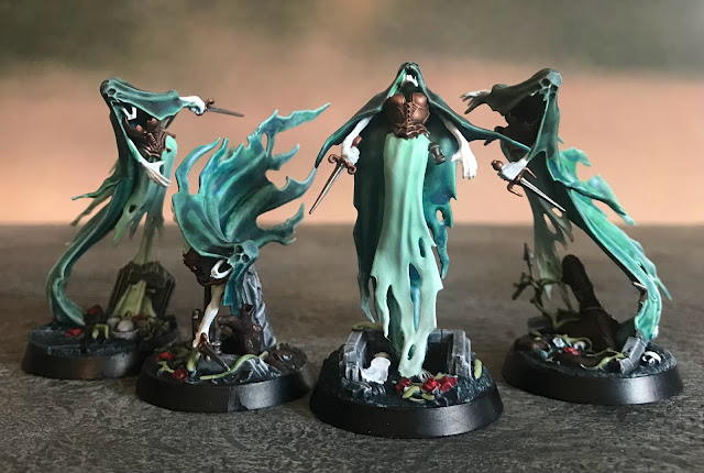 Nighthaunt Paint Scheme, Painted Myrmourn Banshees