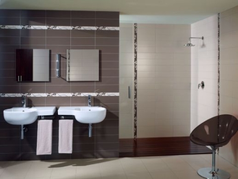 Bathroom on Living Room Interior Design  Modern Bathroom Tile