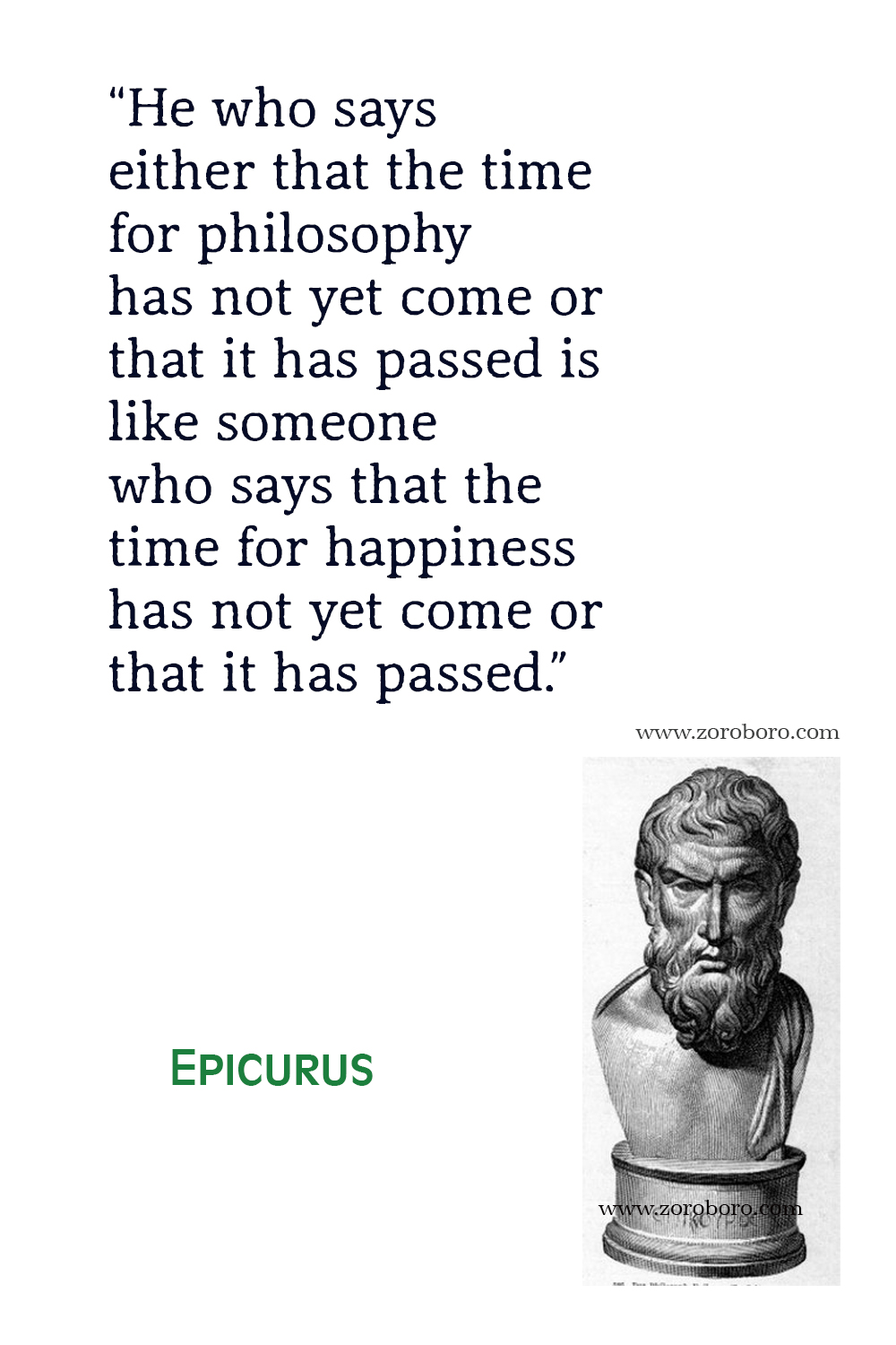 Epicurus Quotes. Epicurus Philosophy, Epicurus Books Quotes, Epicurus Art, Wisdom, Happiness, Friendship, & Virtue Quotes. Epicurus