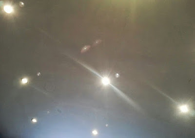 Ceiling with spotlights