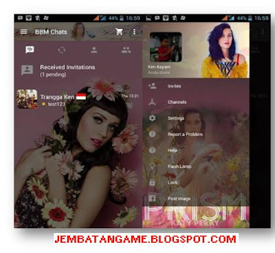 BBM Katy Perry  New Versi 2.10.0.3 APK (Terbaru Gratis) By Trangga Ken