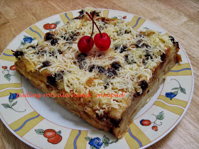 cara membuat resep puding roti