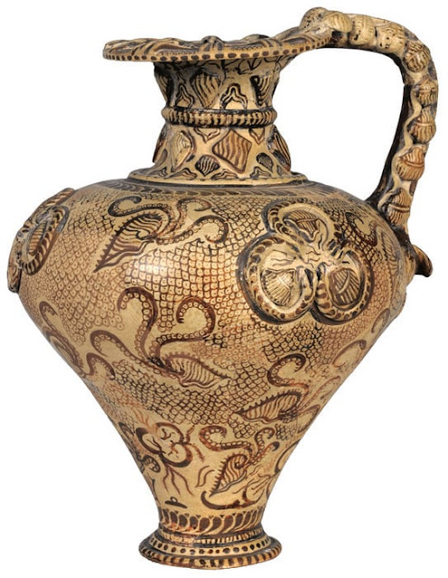 Αγγείο, 1500-1450 π.Χ. © Ελληνικό Υπουργείο Πολιτισμού και Αθλητισμού, Γενική Διεύθυνση Αρχαιοτήτων και Πολιτιστικής Κληρονομιάς, Αρχαιολογικό Μουσείο Ηρακλείου.