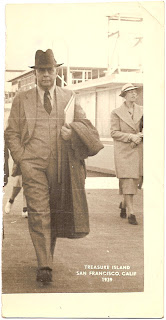 1939 photograph of Treasure Island near San Francisco and unidentified man possibly Ulysses Grant nicknamed Bob