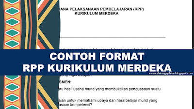 Yuk Download Contoh Format RPP KURMA (Kurikulum Merdeka) Terbaru