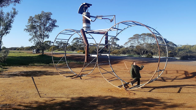 BIG Bike Sculpture in Ballidu