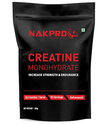 Nakpro Micronized Creatine Monohydrate This is one of the  best creatine brand in India