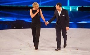 Amici 14 - Maria De Filippi e Stefano Accorsi