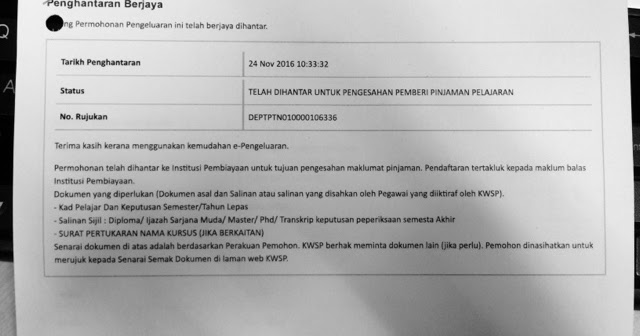 Check Surat Tawaran Pinjaman Ptptn