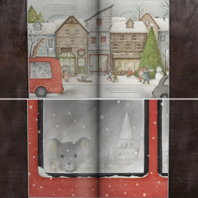 Un merveilleux Noel livre pour enfant sur la générosité et la solidarité d'une souris envers les autres, touchant de Isabella Paglia et Paolo Proietti  Editions Circonflexe