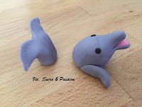 Fondant Dolphin for cake