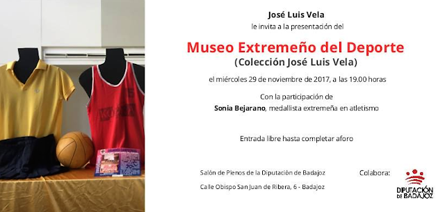 José Luis Vela Jaramillo, Museo Extremeño del Deporte, Badajoz