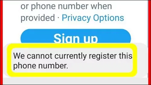 How To Fix Twitter We Cannot Currently Register This Phone Number Problem Solved