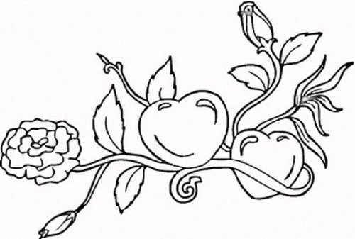 Free Coloring Pages Hearts Flowers Coloring Pages For Kids